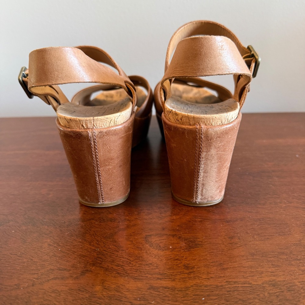 Kork-Ease Ava Wedge Sandals Women's Size 10 Tan - Picture 5 of 8